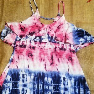 Cute Tie Dye Mini Dress
